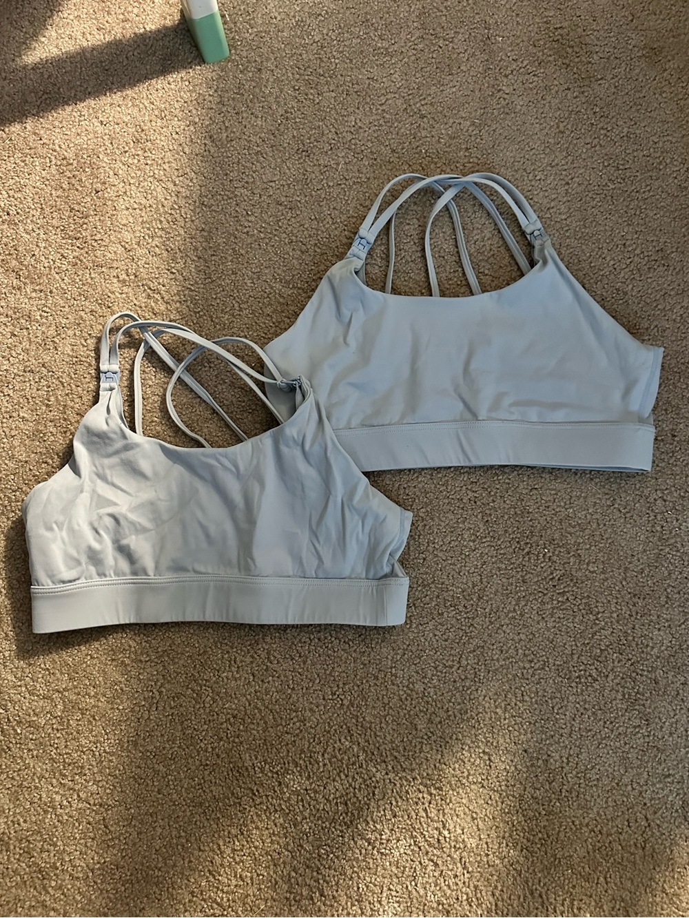 Blue nursing bra
